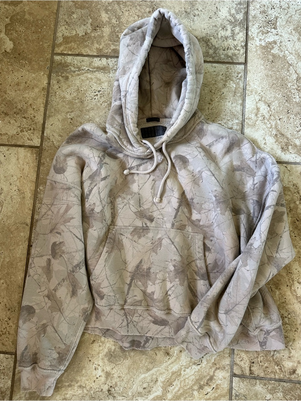 Abercrombie & Fitch camp Print Hooded Crewneck